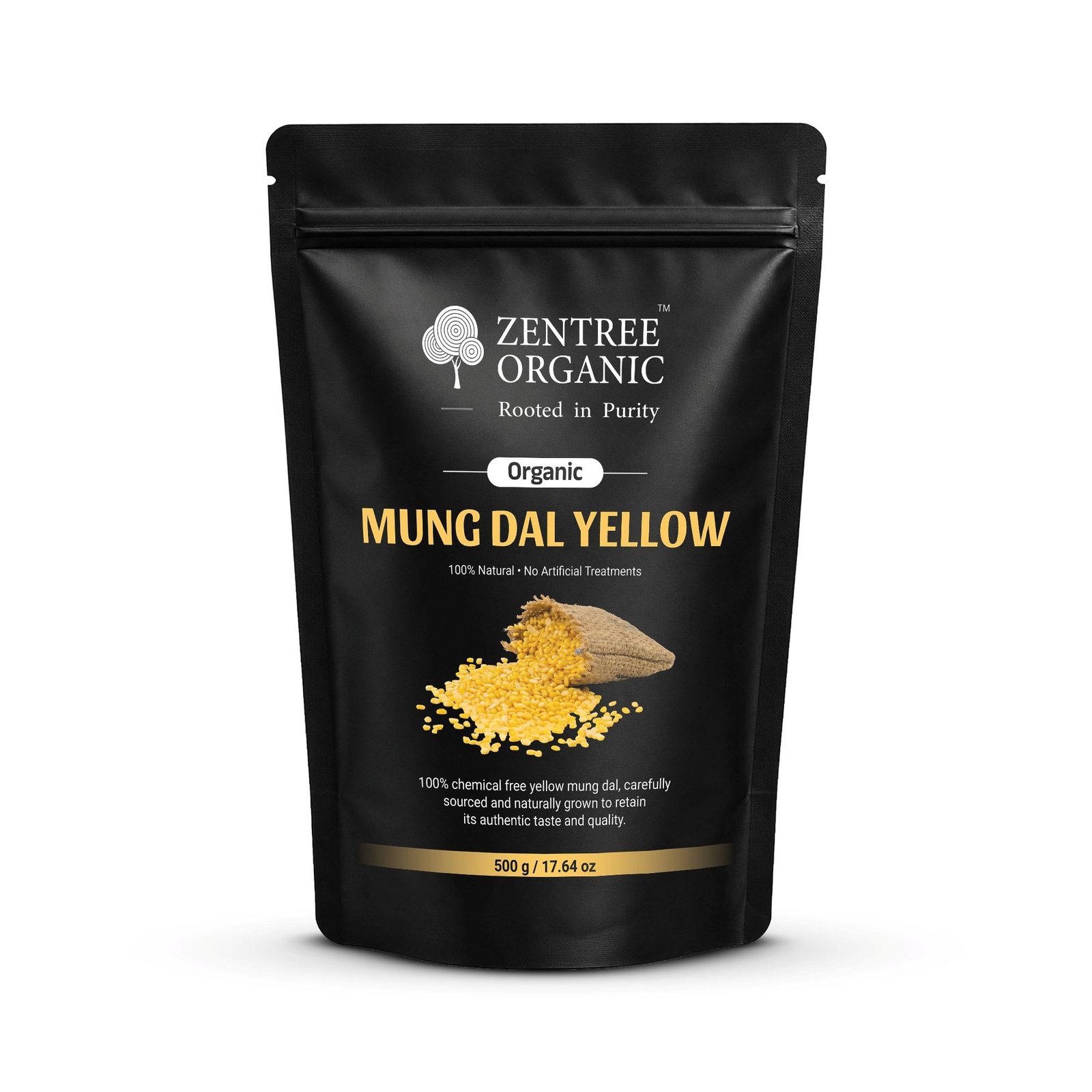 Mung Dal Yellow Mockup Organic Yellow Mung Dal - Image 1