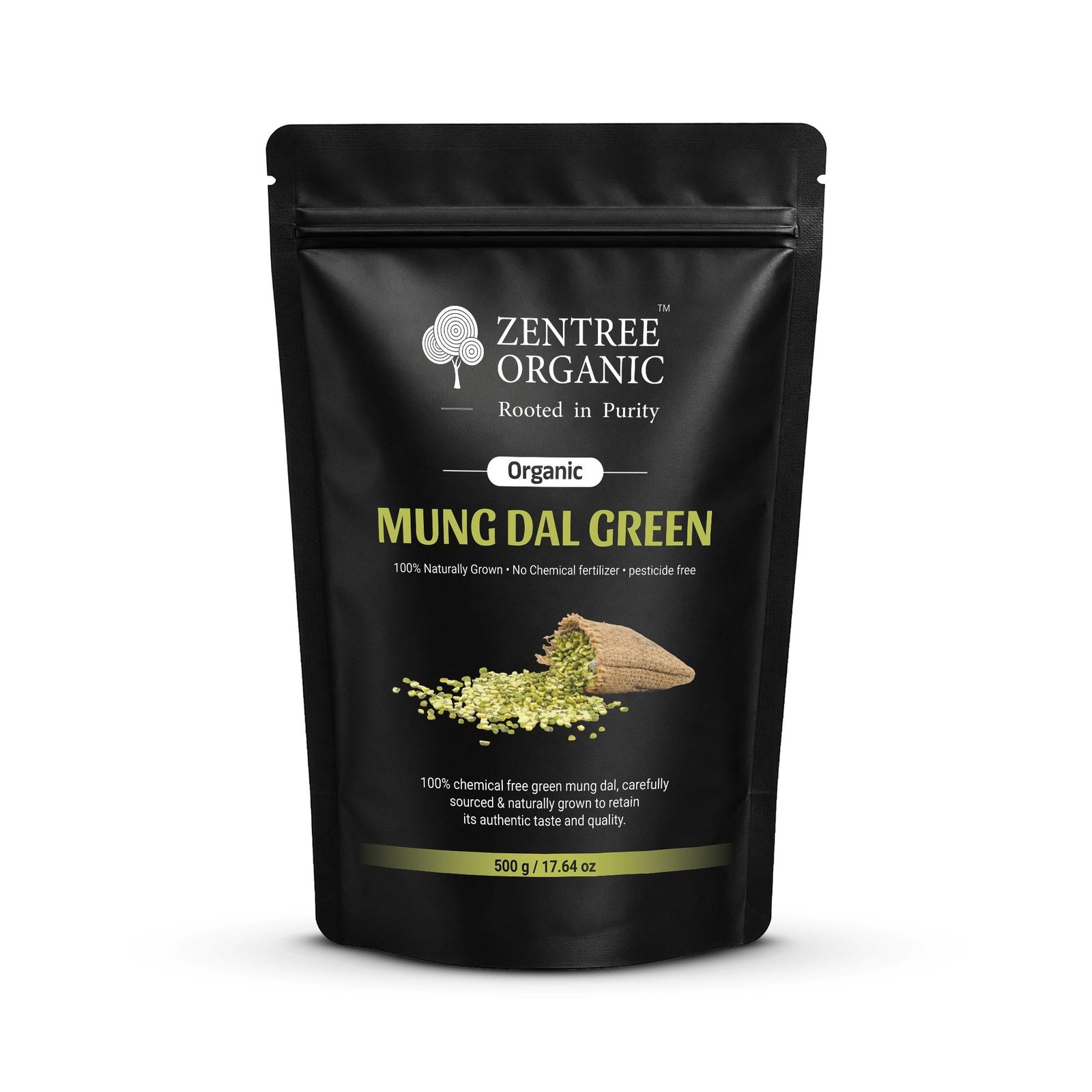 Mung Dal green Mockup Organic green mung dal - Image 1